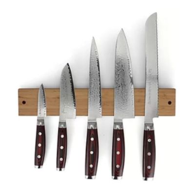 Yaxell, Magnetleiste zur Aufbewahrung von 5 Messern, Bambus natur