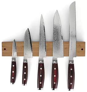 Yaxell, Magnetleiste zur Aufbewahrung von 8 Messern, Bambus natur