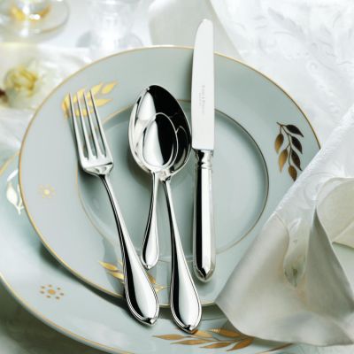 Robbe & Berking, Besteckserie 'Navette', 24 teiliges Menübesteck, 925 Sterling Silber oder versilbert
