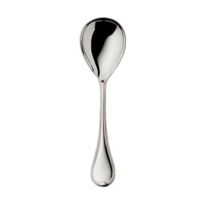 Robbe & Berking, Besteckserie 'Französisch-Perl', Kompott -/ Salatlöffel groß, 925 Sterling Silber oder versilbert
