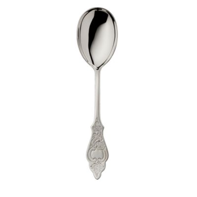 Robbe & Berking, Besteckserie 'Ostfriesen', Kompott -/ Salatlöffel groß, 925 Sterling Silber oder versilbert