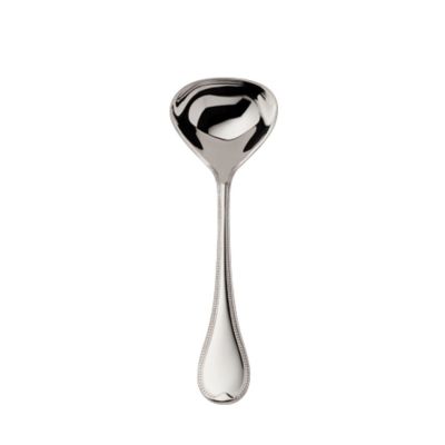 Robbe & Berking, Besteckserie 'Französisch-Perl', Saucenlöffel, 925 Sterling Silber oder versilbert