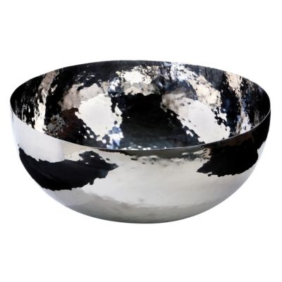 Zieher, Sekt- und Champagnerkühler mit LED-Beleuchtung, Edelstahl von Hand gehämmert, 70 cm, 6-teilig