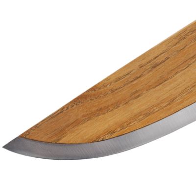 Lignum Holzmesser //SKID aus Robinienholz classic, Kohlenstoff-Stahlklinge