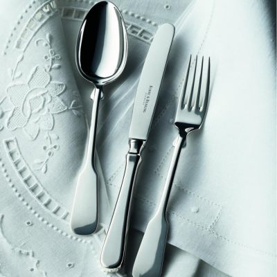 Robbe & Berking, Besteckserie 'Spaten', 5 teiliges Menübesteck, 925 Sterling Silber oder versilbert