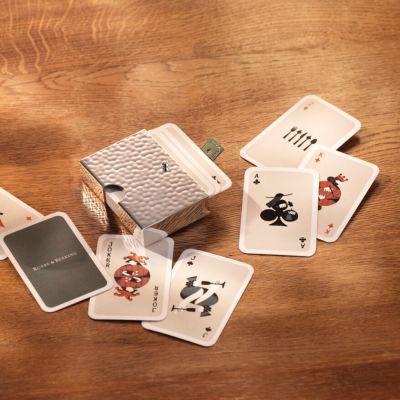 Robbe & Berking, Spielkarten-Etui, Martele (90g versilbert)