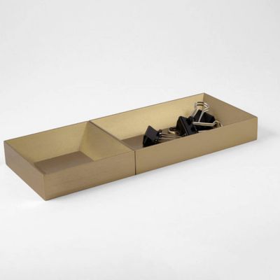 VAU, Modell '12 Organiser', 2 Ablageboxen, gold matt
