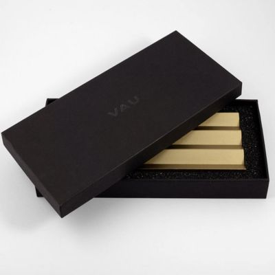 VAU, Modell '3 pencil holder', Stifteablagebox, gold matt