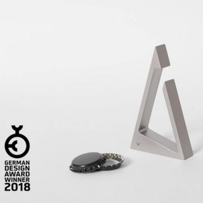 VAU, 'Triangel' Flaschenöffner, Silber matt, Design Award 2018